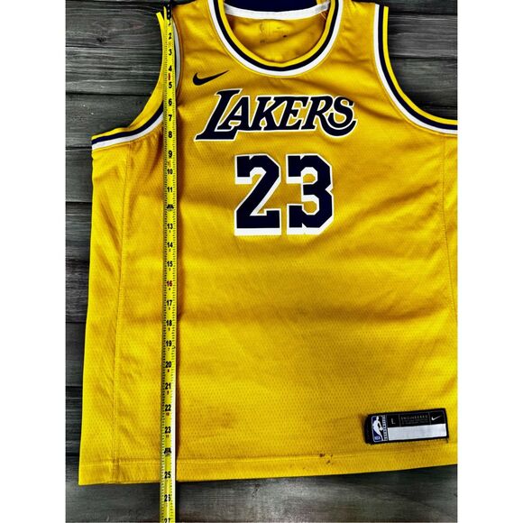 Nike Men's Los Angeles Lakers Lebron James Icon Edition Swingman Jersey Size Lar - Picture 9 of 12